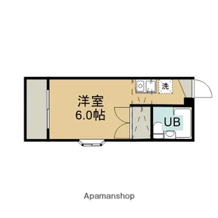 コーポ藤【206号室】の間取り