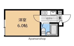 シャンテS【101号室】の間取り