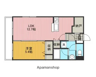 リアンアムール【2階】の間取り