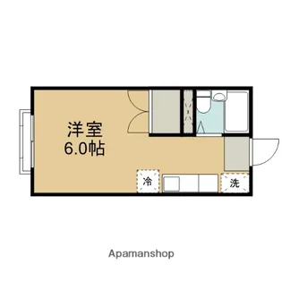エステートピア丸山【1階】の間取り