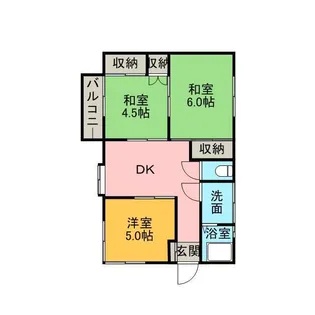 ヒルポート上大島【2階】の間取り
