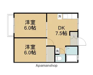 パストラル元橋本【205号室】の間取り