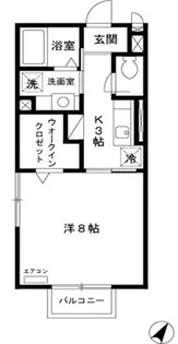 ファミールK【1階】の間取り