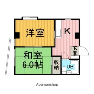 松田ハイム【3階】の間取り