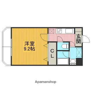 ハイツ浜Ⅰ【205号室】の間取り