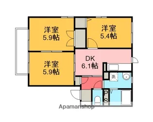 サンプラザコメット【2階】の間取り