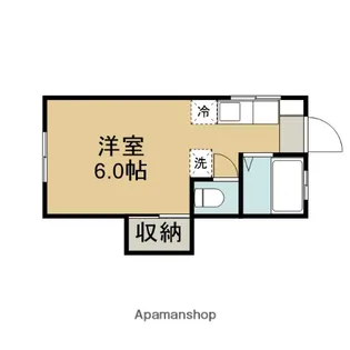 フラット津久井【201号室】の間取り