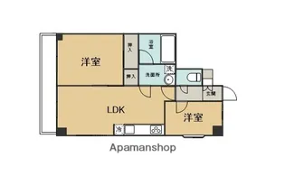 ボヌールガーデン南林間【2階】の間取り