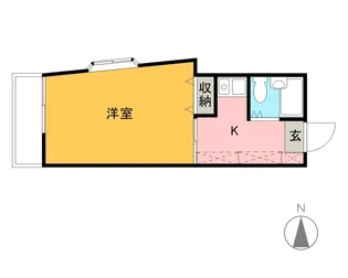 エントピア橋本【201号室】の間取り