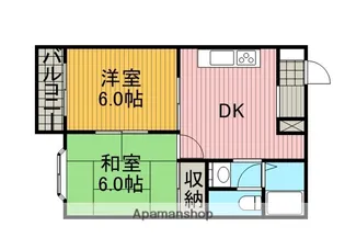 ハイム吉川A【203号室】の間取り