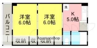 ベアーバレー【2C号室】の間取り