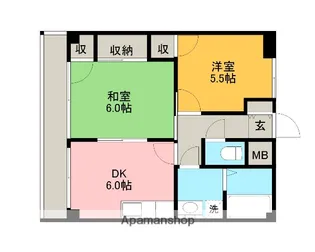 神奈川県相模原市中央区横山2丁目【マンション】の間取り