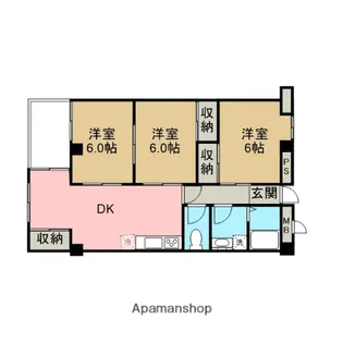 ハタノ第2ビル【3階】の間取り