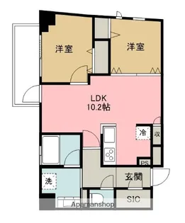 ジェイシティ相模原【1101号室】の間取り
