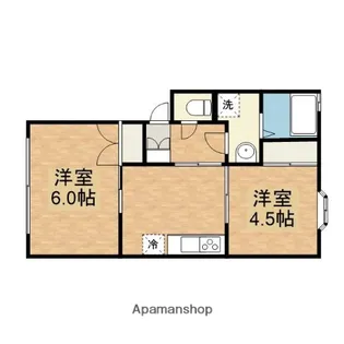 グリーンハイツ橋本【102号室】の間取り