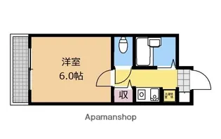 コンパニロス【208号室】の間取り