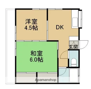 宮地ハイツ【2階】の間取り