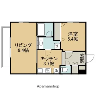 リリーフ・ウエストⅡ【102号室】の間取り