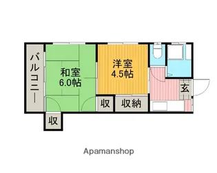 榎本荘【2階】の間取り