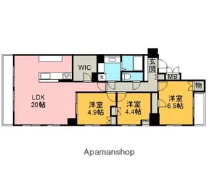 B’Sタワー橋本【E1201号室】の間取り
