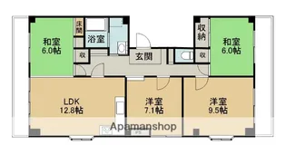 神奈川県相模原市中央区清新1丁目【マンション】の間取り