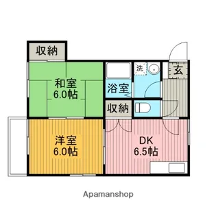 アルバニ【202号室】の間取り