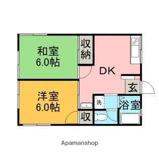 シティハイムシャトレー【1階】の間取り