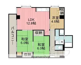 相模原ビューハイツ【6階】の間取り