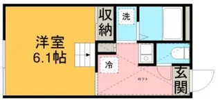 ハイツ市川屋【104号室】の間取り