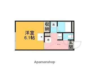 ハイツ市川屋【202号室】の間取り