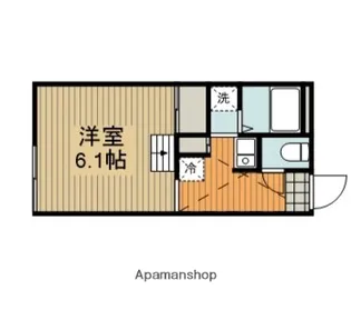 ハイツ市川屋【201号室】の間取り