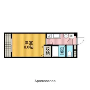 SANTA MONICA HASHIMOTO【202号室】の間取り