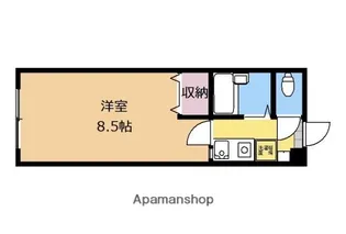 ヴェラフェリセ橋本【102号室】の間取り
