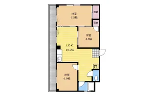 山水ハイム橋本第一【2FC号室】の間取り