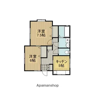 メゾン小谷田【101号室】の間取り