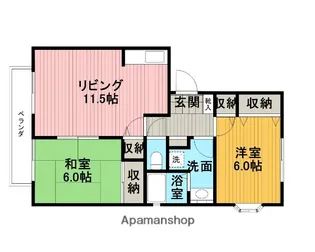 パークハイムA【2階】の間取り