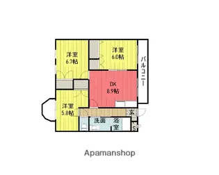 コルティーレ【1階】の間取り