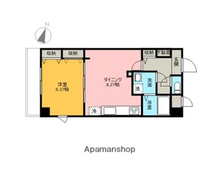 ロワール【411号室】の間取り