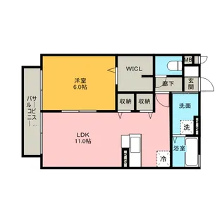 ARKADIA【1階】の間取り