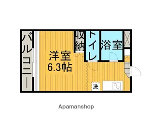 ルミエール橋本【203号室】の間取り