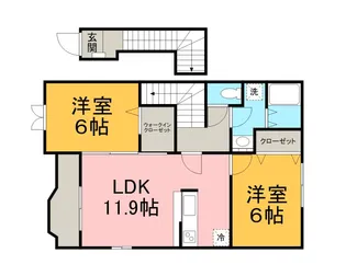アンシャンテ【2階】の間取り
