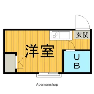 コーポグレイスフル【102号室】の間取り