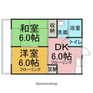 カーサK【202h号室】の間取り