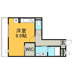 BLOSSOM GARDENⅡ【201号室】の間取り