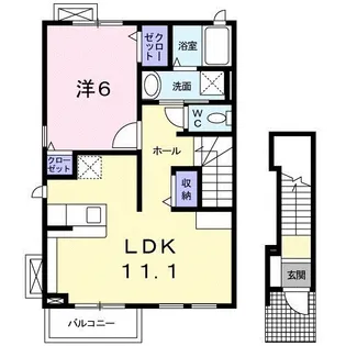 エクロジオンⅠ【2階】の間取り