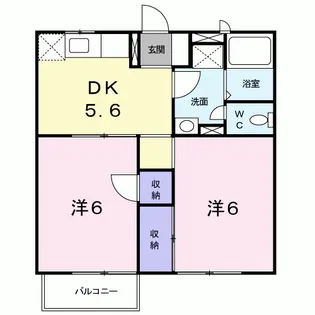 シティハイツ【2階】の間取り