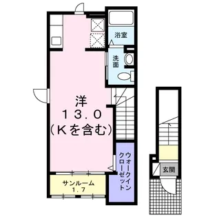 グラン レーヴ【2階】の間取り