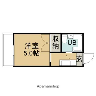 城山ハイツ【1階】の間取り