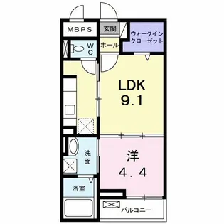 ベラ カーサ K【101号室】の間取り