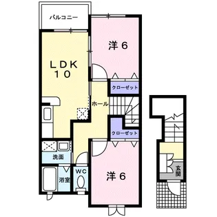 シャトン【2階】の間取り